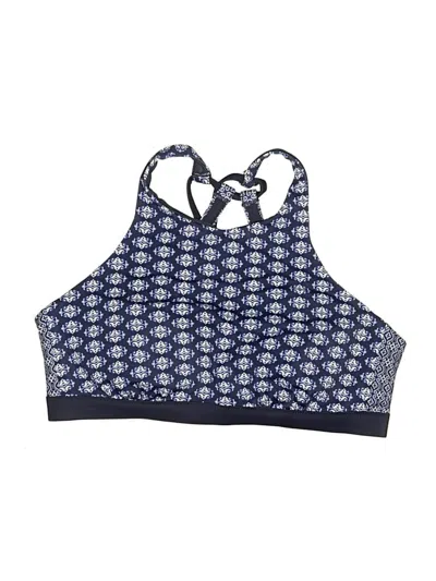 Pre-owned Athleta Swimsuit Top Blue Swimwear
