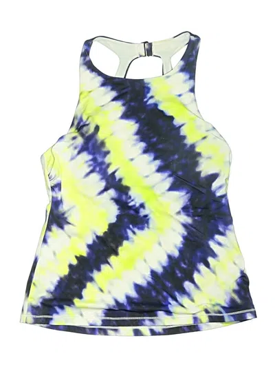 Pre-owned Athleta Swimsuit Top Blue Tie-dye Pattern Swimwear