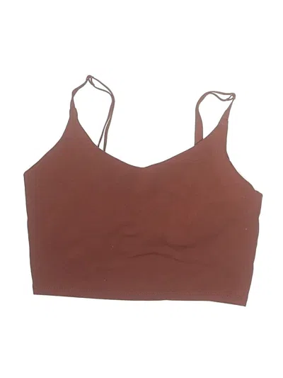 Pre-owned Athleta Swimsuit Top Brown Swimwear