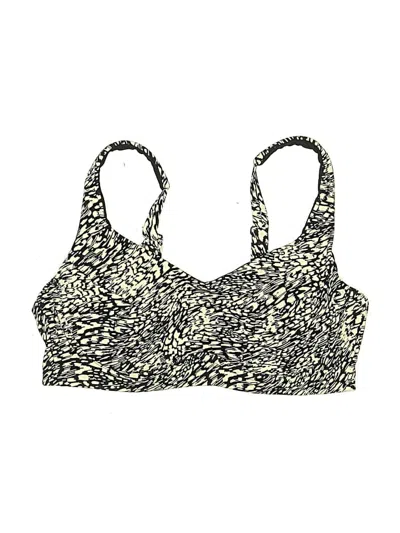 Pre-owned Athleta Swimsuit Top Gold Animal Print Pattern Swimwear