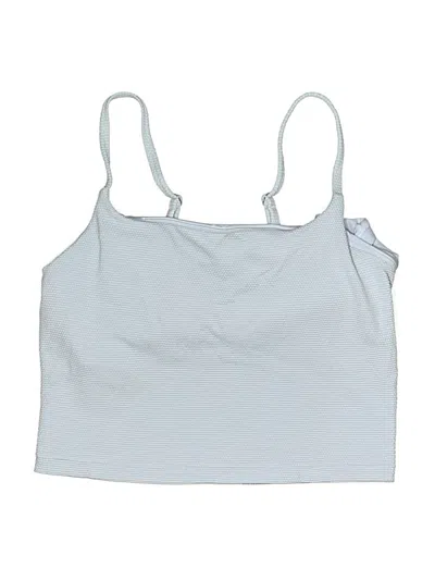 Pre-owned Athleta Swimsuit Top Gray Swimwear