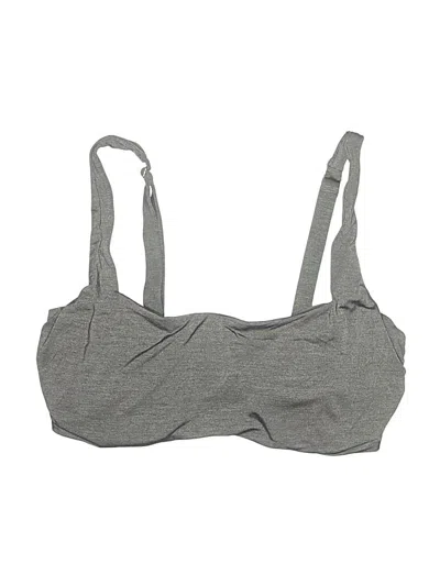 Pre-owned Athleta Swimsuit Top Gray Swimwear
