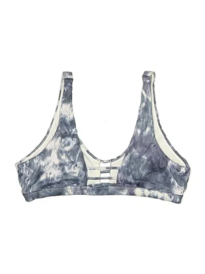 Pre-owned Athleta Swimsuit Top Gray Tie-dye Pattern Swimwear