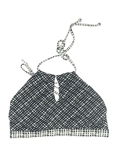 Pre-owned Athleta Swimsuit Top Gray Tweed Pattern Swimwear