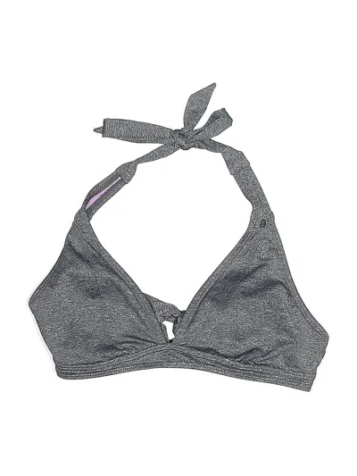 Pre-owned Athleta Swimsuit Top Gray Tweed Pattern Swimwear