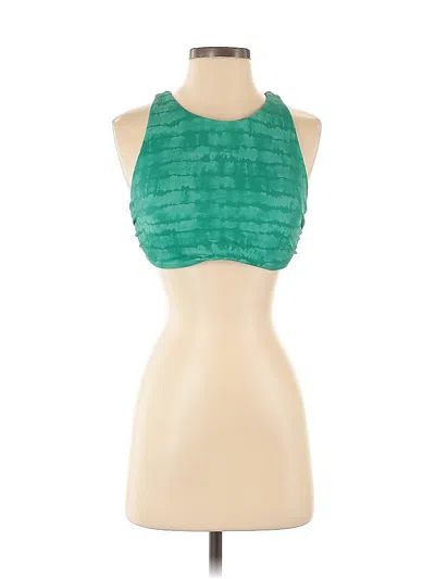 Pre-owned Athleta Swimsuit Top Green Swimwear