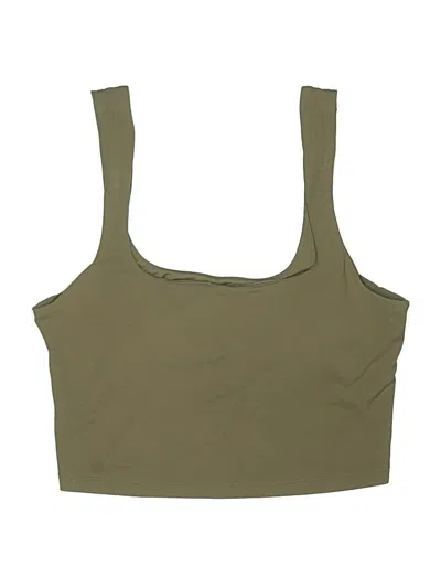 Pre-owned Athleta Swimsuit Top Green Swimwear