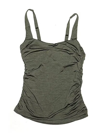 Pre-owned Athleta Swimsuit Top Green Swimwear