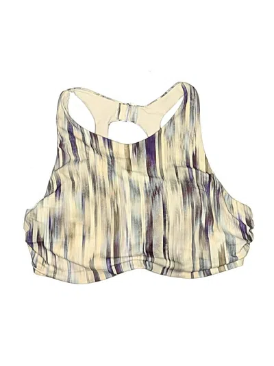 Pre-owned Athleta Swimsuit Top Ivory Swimwear