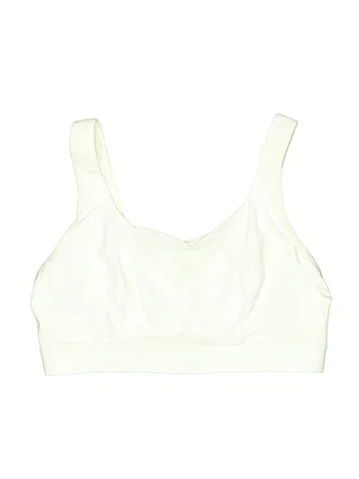 Pre-owned Athleta Swimsuit Top Ivory Swimwear In White