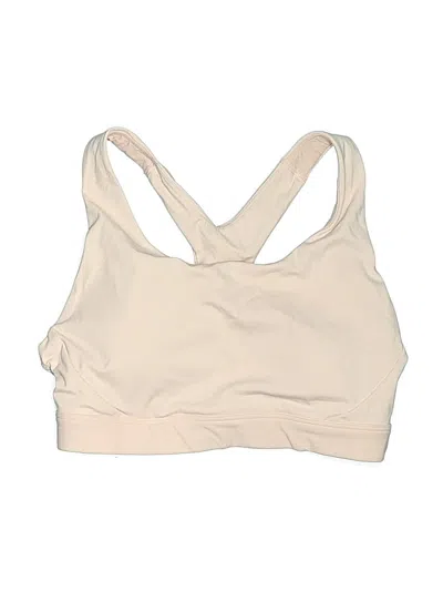 Pre-owned Athleta Swimsuit Top Ivory Swimwear In White