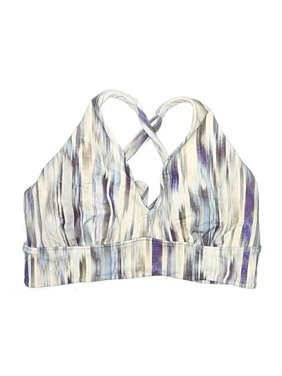 Pre-owned Athleta Swimsuit Top Ivory Swimwear In White