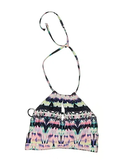 Pre-owned Athleta Swimsuit Top Pink Print Pattern Swimwear