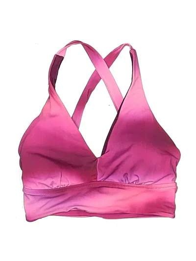 Pre-owned Athleta Swimsuit Top Pink Swimwear