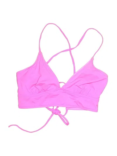 Pre-owned Athleta Swimsuit Top Pink Swimwear