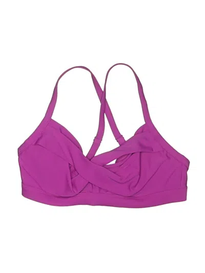 Pre-owned Athleta Swimsuit Top Purple Swimwear