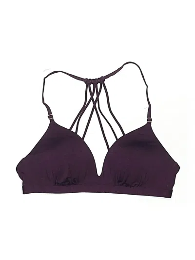 Pre-owned Athleta Swimsuit Top Purple Swimwear
