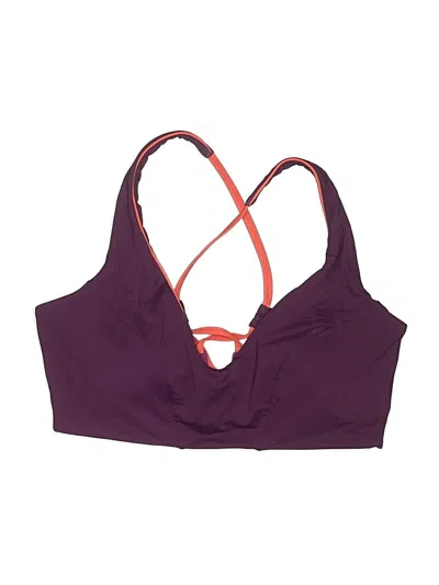 Pre-owned Athleta Swimsuit Top Purple Swimwear