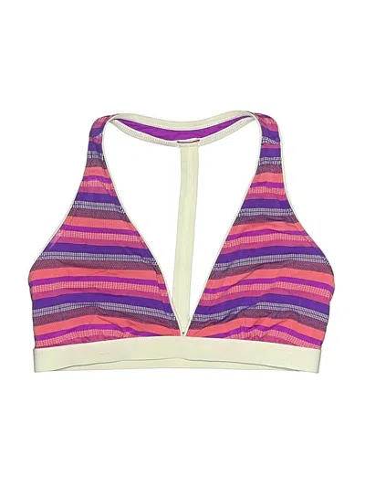 Pre-owned Athleta Swimsuit Top Purple Swimwear
