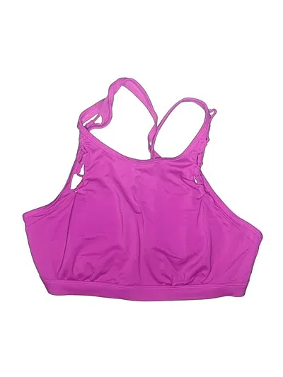 Pre-owned Athleta Swimsuit Top Purple Swimwear