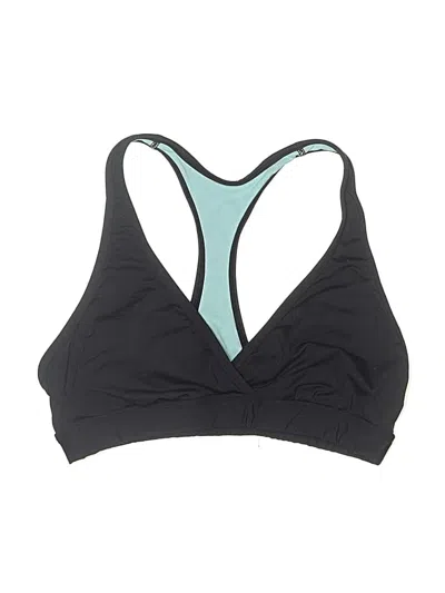 Pre-owned Athleta Swimsuit Top Teal Swimwear In Blue