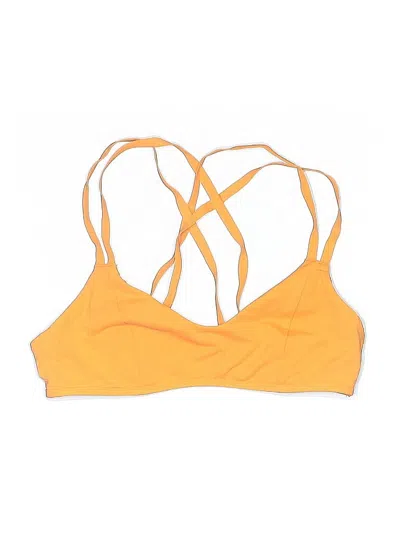Pre-owned Athleta Swimsuit Top Yellow Swimwear