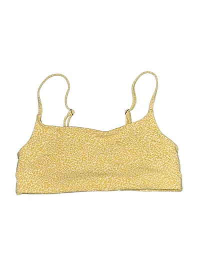 Pre-owned Athleta Swimsuit Top Yellow Swimwear