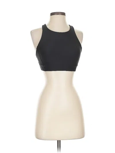 Pre-owned Athleta Tank Top Black Halter Neckline Tops