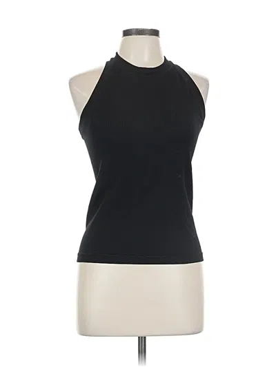Pre-owned Athleta Tank Top Black Halter Neckline Tops