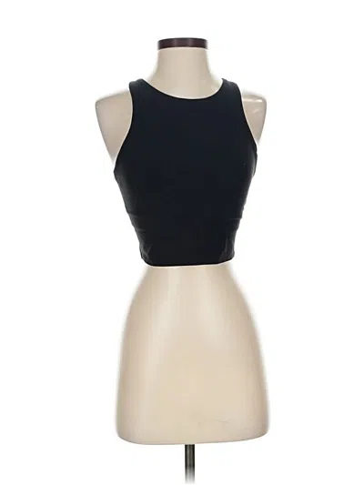 Pre-owned Athleta Tank Top Black Halter Neckline Tops