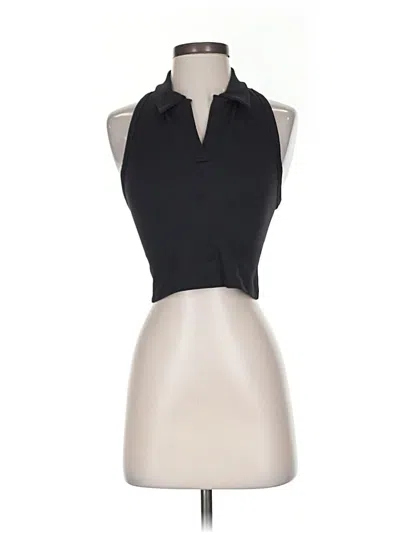 Pre-owned Athleta Tank Top Black Halter Neckline Tops