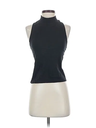 Pre-owned Athleta Tank Top Black Halter Neckline Tops