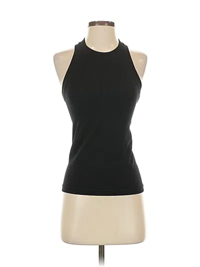 Pre-owned Athleta Tank Top Black Halter Neckline Tops