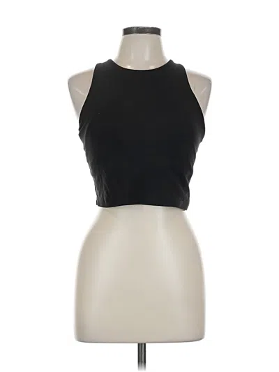 Pre-owned Athleta Tank Top Black Halter Neckline Tops