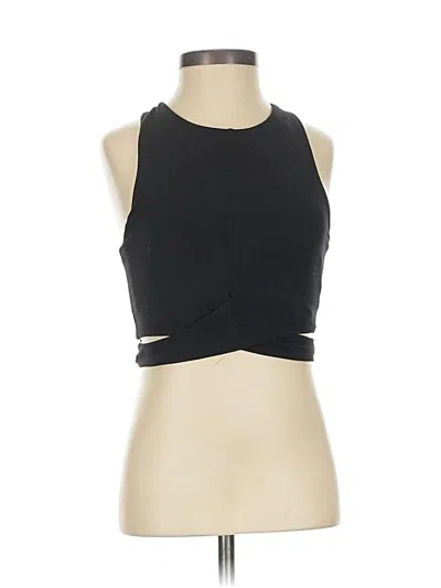 Pre-owned Athleta Tank Top Black Halter Neckline Tops