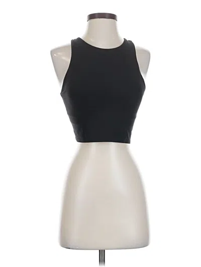 Pre-owned Athleta Tank Top Black Halter Neckline Tops