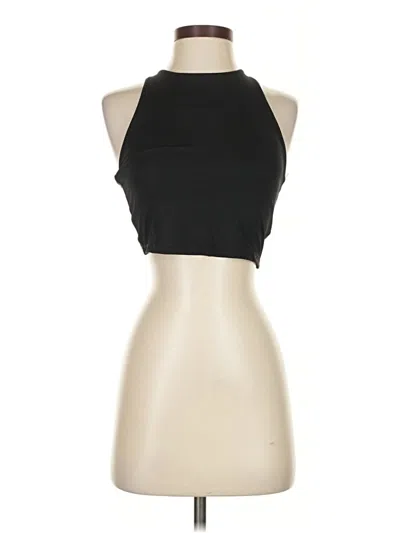 Pre-owned Athleta Tank Top Black Halter Neckline Tops