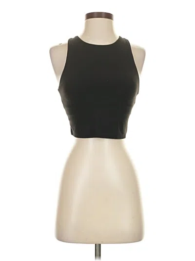 Pre-owned Athleta Tank Top Black Halter Neckline Tops