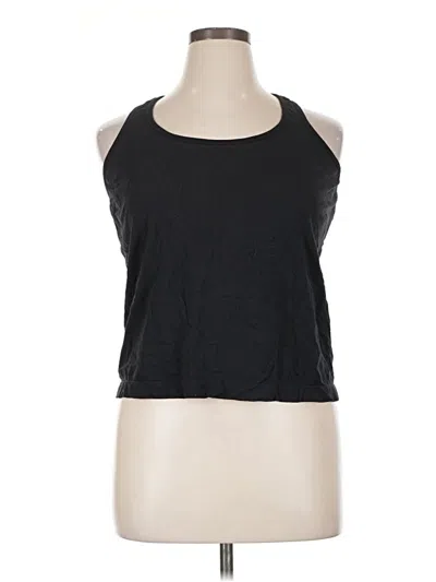 Pre-owned Athleta Tank Top Black Halter Neckline Tops