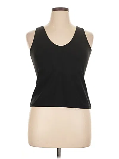 Pre-owned Athleta Tank Top Black Halter Neckline Tops