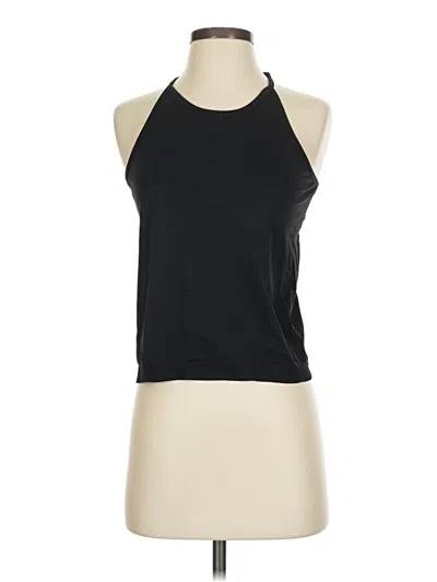 Pre-owned Athleta Tank Top Black Halter Neckline Tops