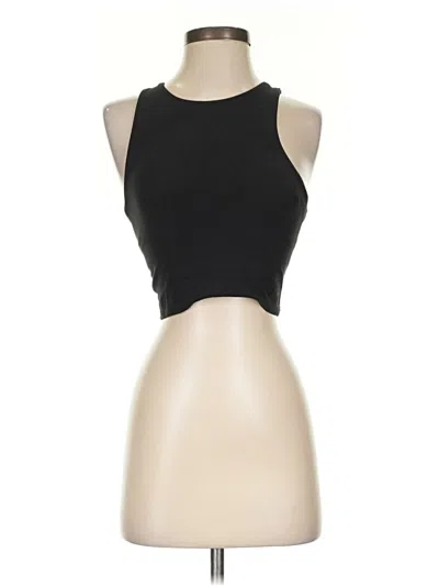 Pre-owned Athleta Tank Top Black Halter Neckline Tops