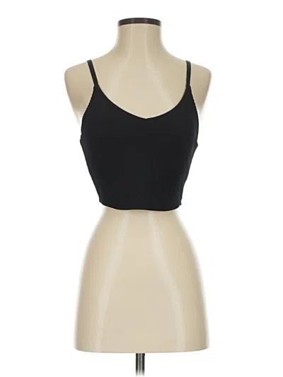 Pre-owned Athleta Tank Top Black Halter Neckline Tops