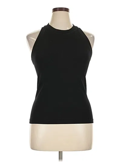 Pre-owned Athleta Tank Top Black Halter Neckline Tops