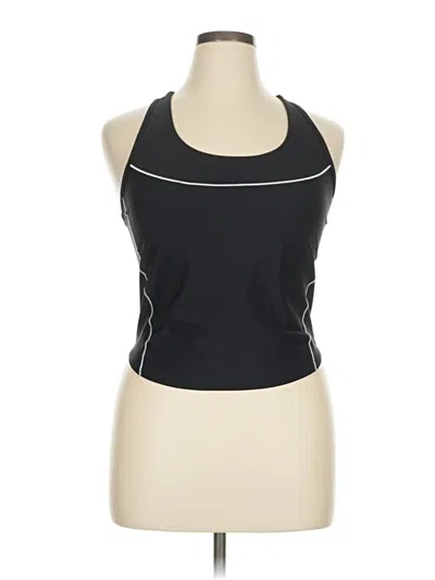 Pre-owned Athleta Tank Top Black Halter Neckline Tops