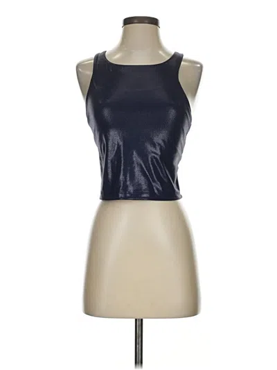 Pre-owned Athleta Tank Top Black Halter Neckline Tops