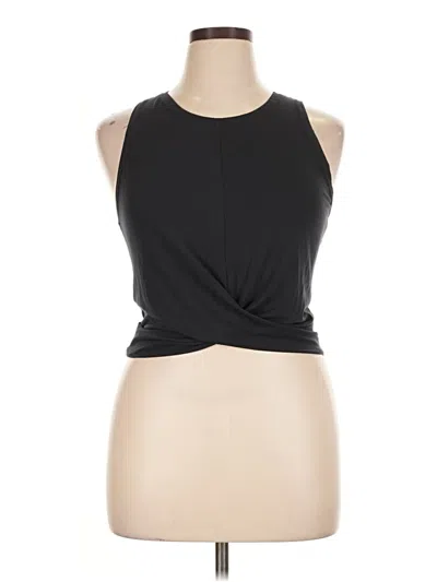 Pre-owned Athleta Tank Top Black Halter Neckline Tops