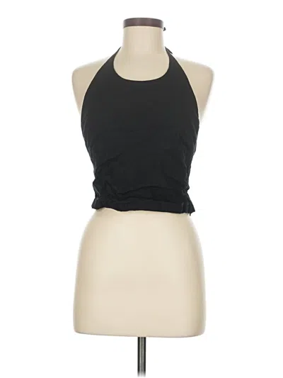 Pre-owned Athleta Tank Top Black Halter Neckline Tops
