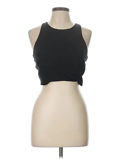 Pre-owned Athleta Tank Top Black Halter Neckline Tops