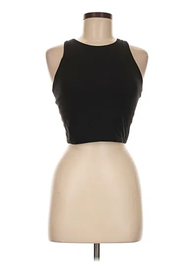 Pre-owned Athleta Tank Top Black Halter Neckline Tops